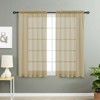 Designer Sheer Voile Rod Pocket Curtains For Small Windows - 2 of 3