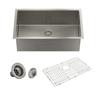 CASAINC 30-inch Undermount Single Bowl Stainless Steel Kitchen Sink
