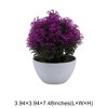 Unique Bargains Artificial Plants Misty Pine Topiary Plastic 3.94"x3.94"x7.48" 1 Pc - 3 of 4