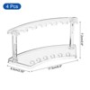 Unique Bargains Acrylic Space-Saving Durable Pen Display Stand Rack - 2 of 4