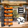 DOMETOUR Pots and Pans Organizers Pan Racks, Kitchen Storage Rack Adjustable Pot Lid Holders Cookware Organizers - 4 of 4
