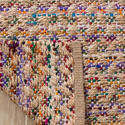 Cape Cod Red and Natural Hand-Knotted Wool Area Rug 6' x 9'