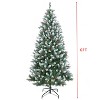 Slim  Artificial Christmas Tree –Pencil Style, Realistic Pine Cones & Red Berries - 3 of 4