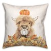 Creative Products Autumn Cow Leaf Pile 18 x 18 Indoor / Outdoor Pillow - 2 of 3