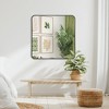 Americanflat - 31x31 Black Framed Square Shaped Mirror with Metallic Accent for Bedroom Living Room Bathroom - 2 of 4