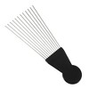 Unique Bargains Women's Metal Hair Pick Afro Comb Hairdressing Styling Tool 8.07"x3.03" Black 2 Pcs - 4 of 4