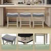 WestinTrends 24" Upholstered Saddle Seat Counter Stool - 4 of 4