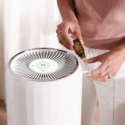 White Smart HEPA Air Purifier with UV-C and Voice Control