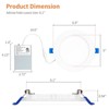 Itopfox 12 Pack LED Canless Recessed Lighting with Night Light, 5CCT Selectable Ultra-Thin Ceiling Lights, Dimmable Wafer Downlight ETL&FCC - 2 of 4