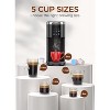 ZAFRO Single Serve Coffee Maker, K Cup Coffee Brewer for Capsule and Ground Coffee, Capsule Coffee Machine with 40 Oz Water Tank, Black - 4 of 4
