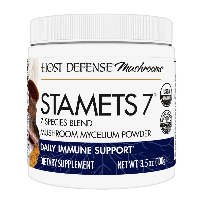 Host Defense Stamets 7 Mushroom Powder, Mushroom Supplement, Plain, 3.5 Ounce, 1 of 10