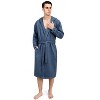 Togas Julio Blue Waffle Bathrobe - 2 of 4