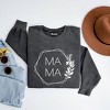 Simply Sage Market Women's  Garment Dyed Graphic Sweatshirt Mama Floral Hexagon - 3 of 4