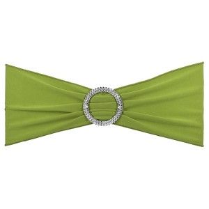 Unique Bargains Polyester Wedding Decoration Stretch Chair Sashes Bows 10 Pcs - 1 of 4