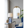 Vynxaria 24"x36" Gold Arched Wall Mirror - Elegant Framed Living Room & Bedroom Decor - 4 of 4