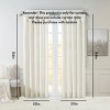 ChicFurnit Curtain Panel Twist Tab Lined for Stylish Window Coverage and Privacy, White, 84"*50"*0.13" - 3 of 4