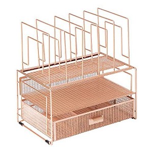 Blu Monaco Desk Organizer with File Sorters & Drawer - 1 of 4