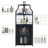 Corner Wine Cabinet with Removable Wine Rack - 3 of 4