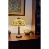Amora Lighting Tiffany Style Multi-Color Table Lamp – 23 Inch Tall Handcrafted Stained Glass Shade with Floral & Geometric Design - 3 of 4