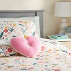 Heart Reversible Mini Decorative Pillow Pink - Pillowfort™ - 2 of 4
