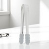 Unique Bargains Food Tongs Silicone Head Ice Tongs Sugar Cube Clip Food Tong Dishwasher Safe 304 Stainless Steel Silicone 5 Inch 1Pcs - 2 of 3