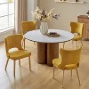 Leticia Mid-century Modern Wingback Dining Chair with Solid Wood Legs Set of 4|ARTFUL LIVING DESIGN - 2 of 4
