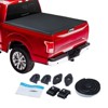 Soft Tri-Fold Tonneau Cover for 2022-2024 Maverick 4.6ft Bed - Waterproof Truck Bed Cover - 3 of 4