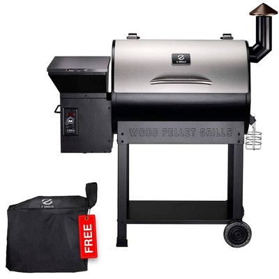 Z Grills ZPG-7002E 693 sq in Pellet Grill and Smoker, Stainless Steel