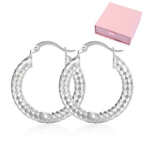 18K Gold Plated Hoop Earrings for Women, Fashionable Small Chunky Gold Hoop Earrings - 1 of 4