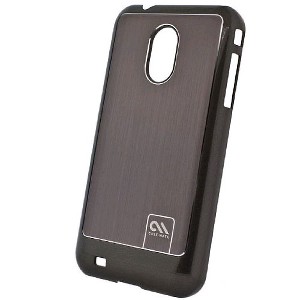 Case-Mate Brushed Aluminum Barely There Case for Samsung Trender SPH-M380 (Black/Silver) - 1 of 2