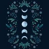 Men's Design By Humans Moonlight Garden - Teal Snow By EpisodicDrawing Tank Top - 2 of 3