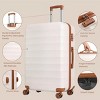 SKONYON 3-Piece Hardshell Luggage Set with TSA Lock, YKK Zippers, PC+ABS Construction and Spinner Wheels - 3 of 4
