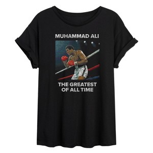Women's - Muhammad Ali - The Greatest Of All Time Oversized Graphic T-Shirt - 1 of 4