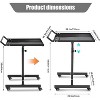 TackView Mobile Rolling Tool Tray with Wheels – Adjustable Height Work Table, Garage & Shop Utility Cart - 3 of 4