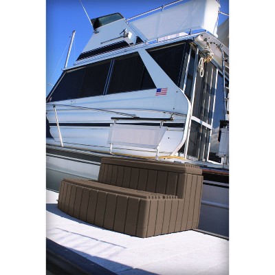 Oak Brown 2-Step Plastic Storage Step