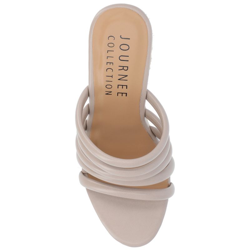 Journee Collection Womens Cynthie Tru Comfort Foam Slip On Espadrille Wedge Sandals, 4 of 10