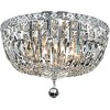 Elegant Lighting Tranquil 6 light Chrome Flush Mount Clear Royal Cut Crystal - 3 of 4