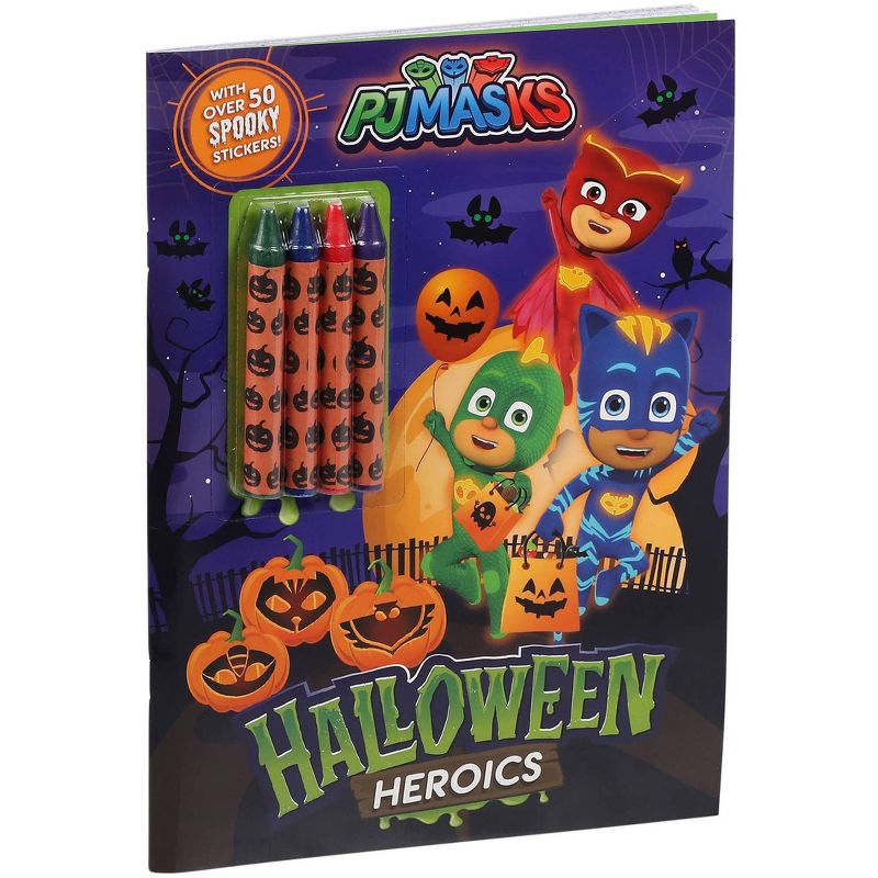 Pj Masks: Halloween Heroics - (Coloring & Activity with Crayons) by  Editors of Studio Fun International (Paperback), 2 of 6