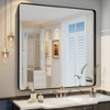 Apmir Rectangular Aluminum Alloy Framed and Tempered Glass Wall Bathroom Vanity Mirror in Matte Black/ Gold/ Silver/ Brown - 2 of 4