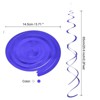 Unique Bargains Party PVC Colorful Hanging Double Spiral Decorations with Hook 20 Pcs - 2 of 4
