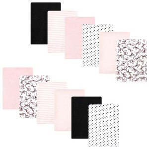 Luvable Friends Hudson Baby Flannel Burp Cloths 12pk Set - 1 of 2