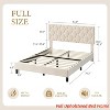 TWIN XL/Twin/Full /Queen/King Upholstered Bed Frame Heavy-Duty Platform Bed Frame w/ Upholstered Headboard and Strong Wood Slats - 2 of 4