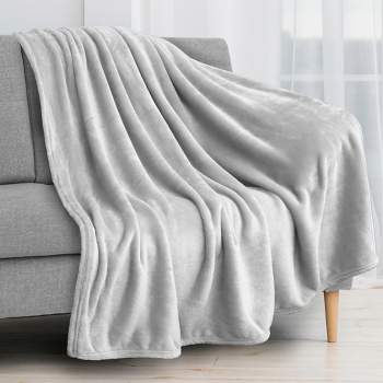 PAVILIA Luxury Fleece Blanket Throw for Bed, Soft Lightweight Plush Flannel Blanket for Sofa Couch
