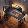 Bestier 47inch Computer Desks with Reversible Bookshelf, Standing Writing Desk for Home Office/Studying/Gaming - 2 of 4