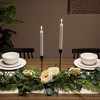 Northlight LED Flickering Flameless Taper Church-Top Christmas Candles - 9.75" - White - Set of 2 - 2 of 4