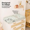 KeaBabies 2pk Soothe Changing Pad Covers for Girl, Boy, Organic Soft Cotton Contoured Diaper Changing Table Pad Covers - 3 of 4