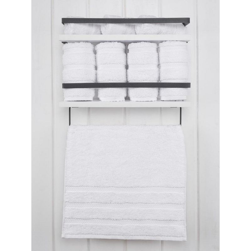 American Soft Linen 100% Cotton Luxury 4 Piece Hand Towel Set, 16x28 inches Soft and Quick Dry Hand Towels for Bathroom, 2 of 10