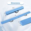 Costway 7 FT Folding Balance Beam Foam Floor Gymnastic Beam with Carrying Handles Blue/Purple/Khaki - 3 of 4
