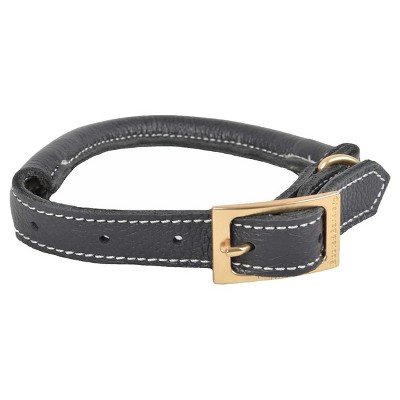 rolled leather dog collar