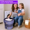 12L Portable Washing Machine, Foldable Mini Washer with with 4 Modes and Spin Basket Deep Cleaning - 4 of 4